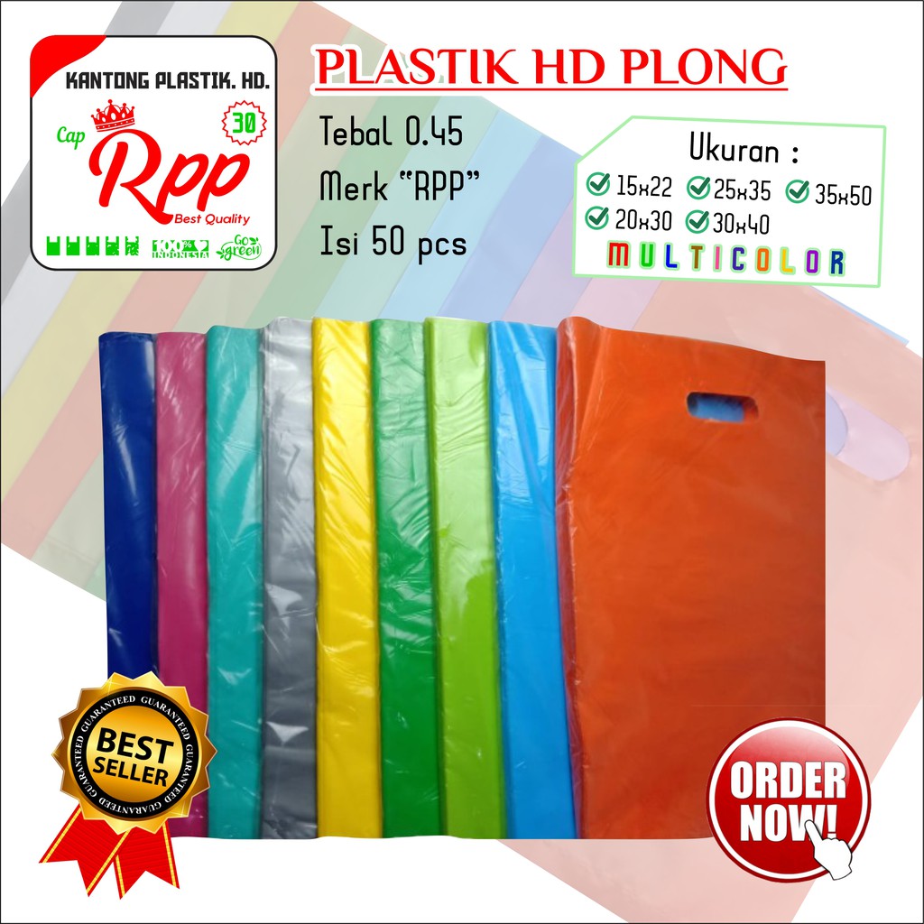 Plastik Packing Hd Plong Uk 15x22 20x30 25x35 30x40 35x50 Isi 50pcs Termurah Shopee 2846