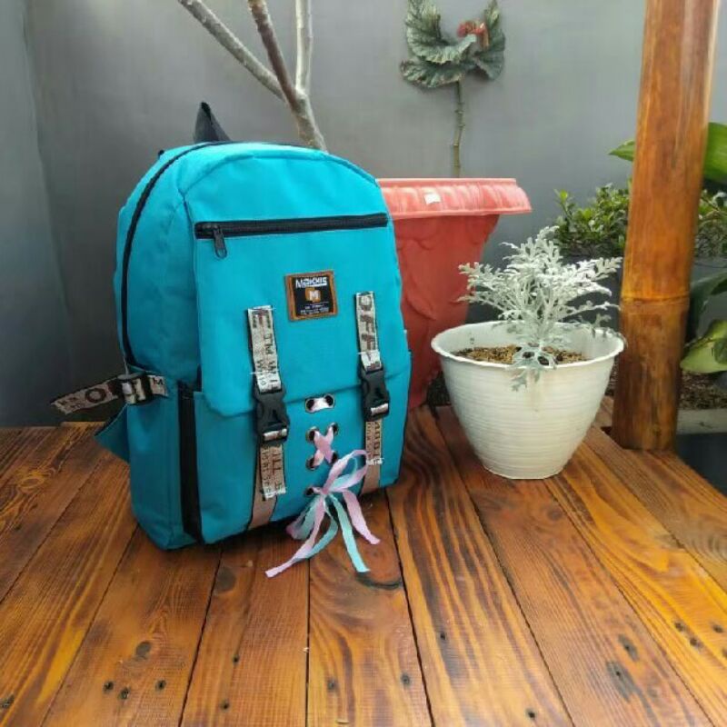 Tas Anak Sekolah Perempuan Korea Simple SD SMP SMA Ransel Backpack Cowok Cewek Garsel FKT 5929