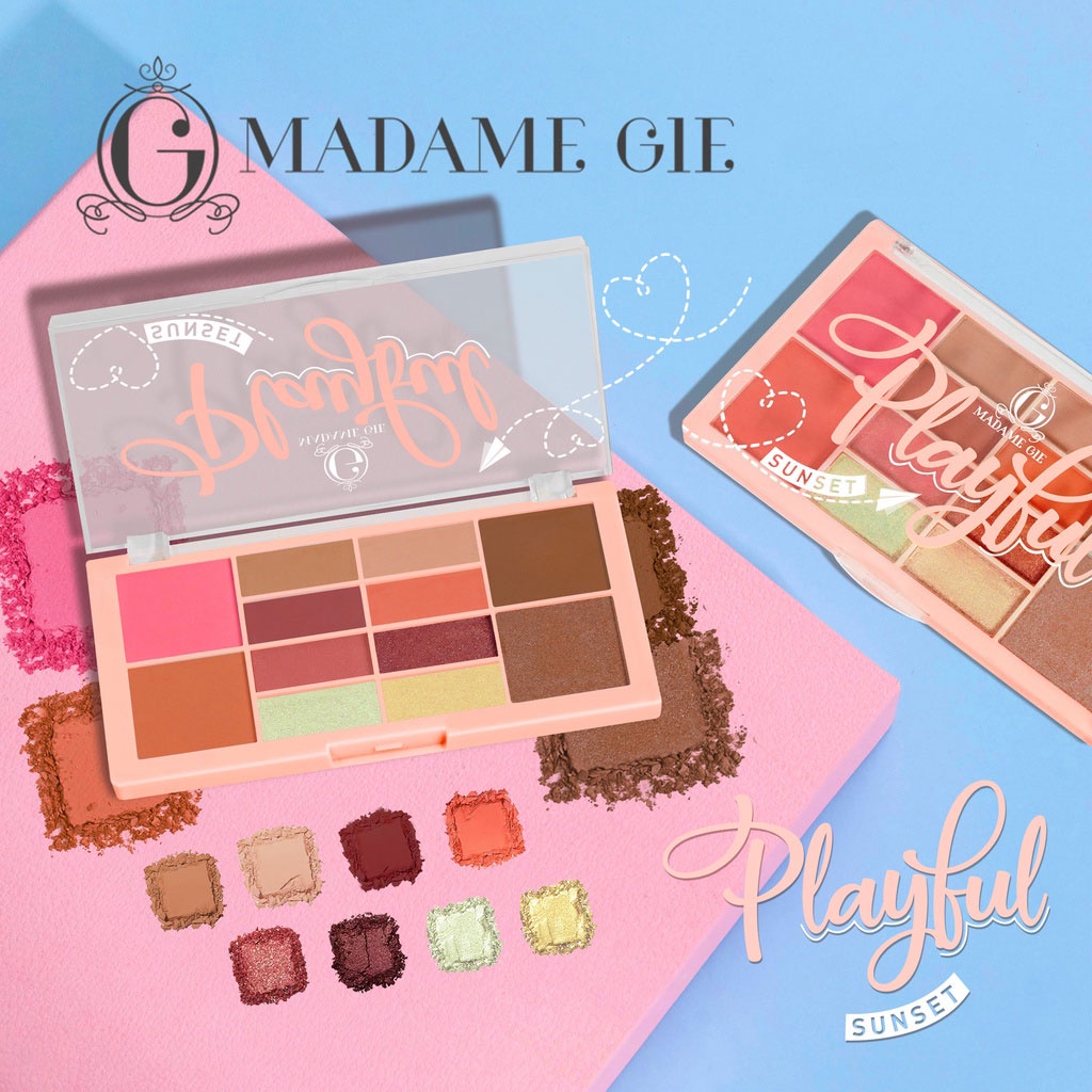 ✨LACIKOSME✨ MADAME GIE FACE PALLETE - TAKE5 PLAYFULL COMPLETE EYESHADOW ORIGINAL