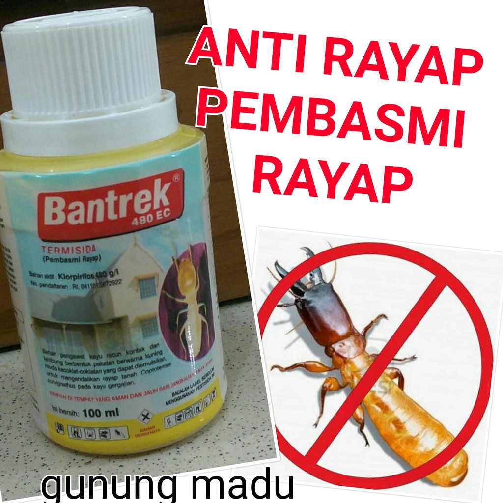 Jual ANTI RAYAP BANTREK 480 EC / PEMBASMI RAYAP / OBAT RAYAP 100 ML