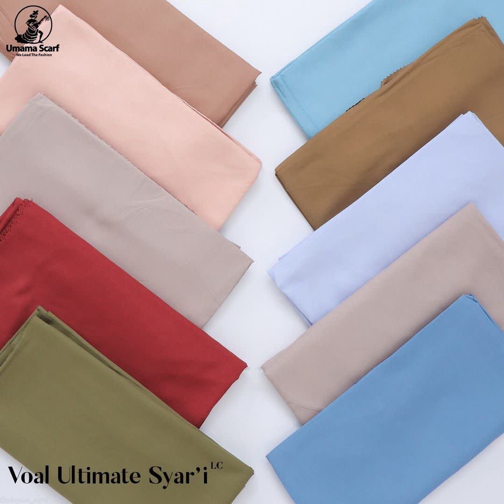 Hijab Voal ULTIMATE Syari Size 130x130 Umama Segiempat Syari LABEL BESI - VOAL MIRACLE SYARI