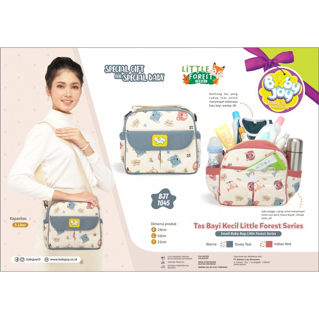 Baby Joy Tas Kecil Bayi kekinian Fashion Little Forest BJT1045 / Fox OT0205 / Jungle Joy BJT1054 / BJT1048 / BJT1051 / BJT1039 / OT0201 / OB282 / Tas Bayi Saku Print / Tas Perlengkapan Bayi