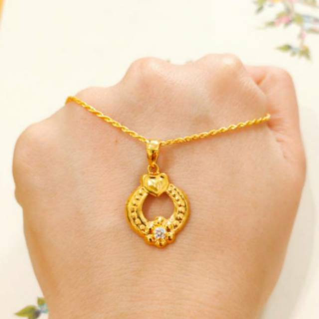 Kalung Anak Emas asli model elegan