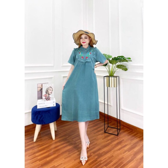 Casual Dress/Korean Dress style/Gaun Casual/Vintage Dress