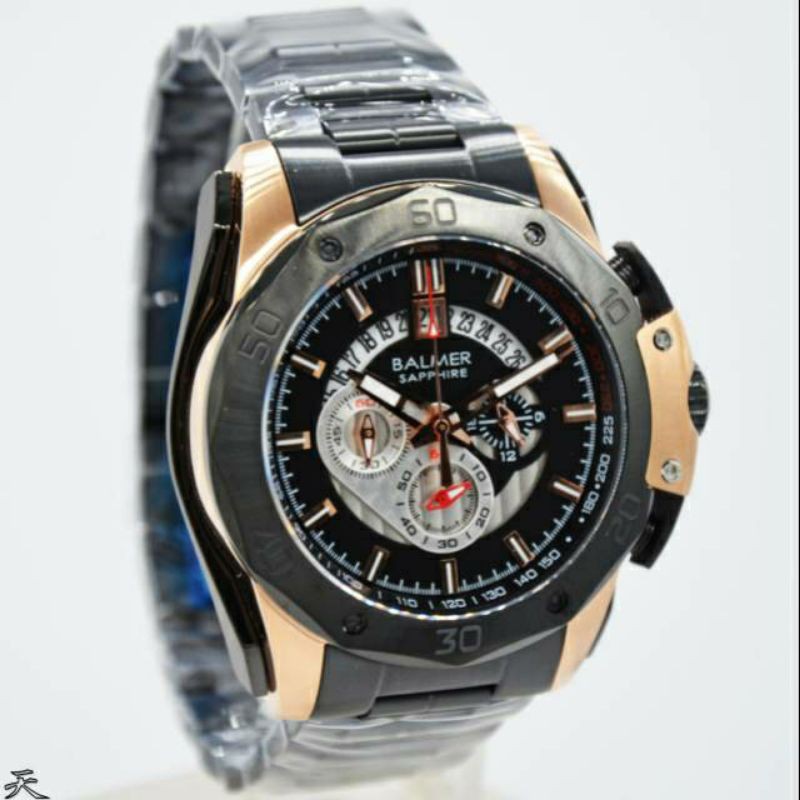 BALMER B.7993 Jam Tangan Pria Chronograph Balmer Sapphire Original Garansi Resmi