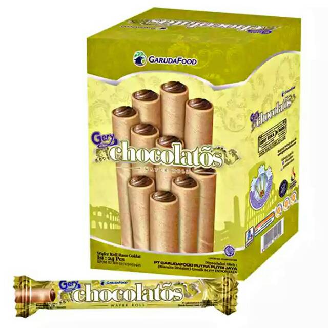 

Gery Chocolatos Wafer Roll 24 pcs