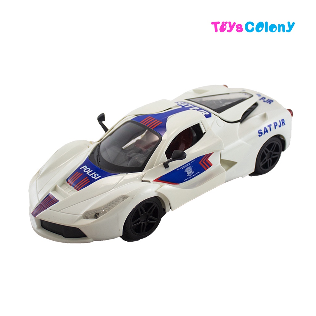 Mobil Remote Control Polisi Indonesia 1:16 Ferarri-Lamboghini 998-6/7