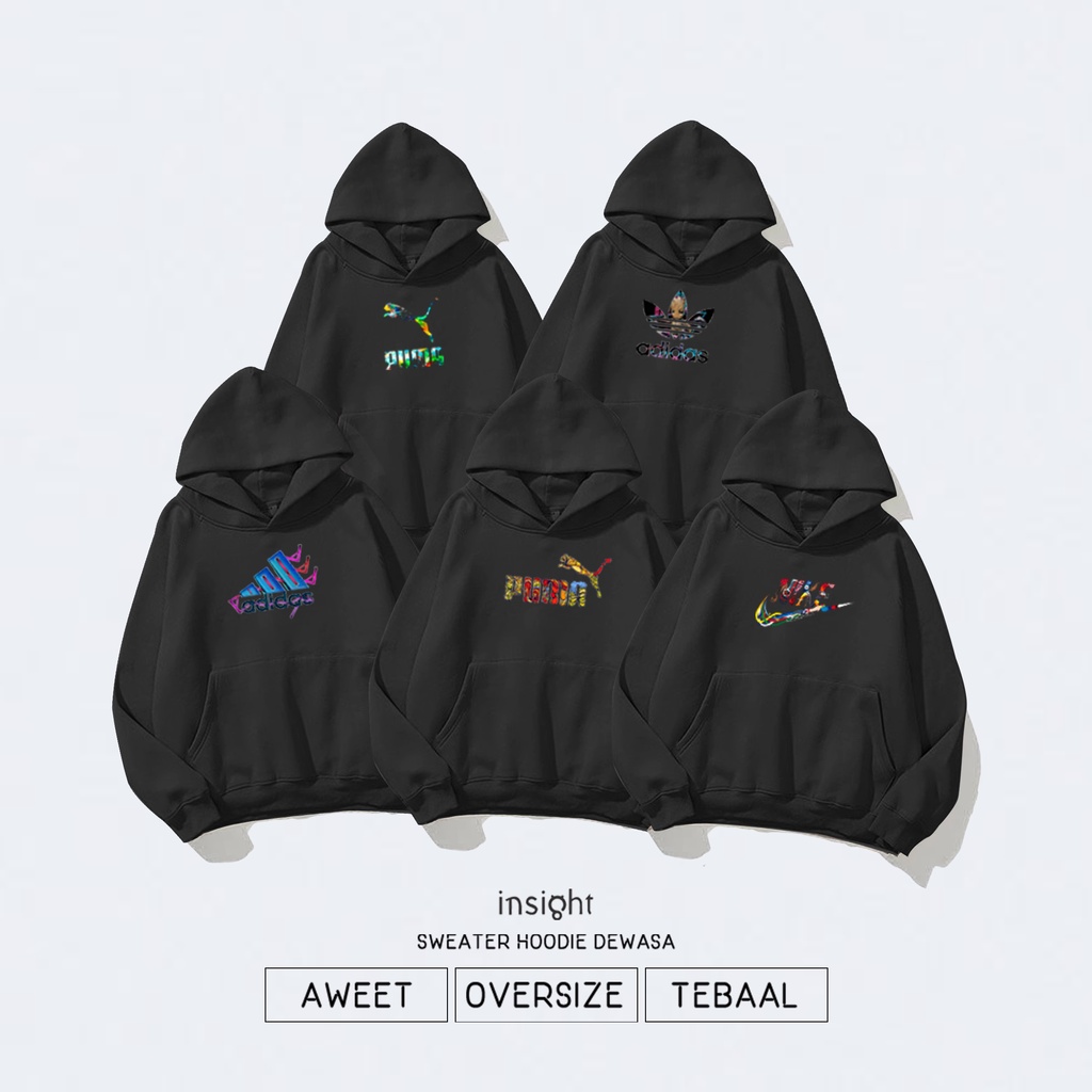 baju Sweater Hoodie motif Pria dan wanita keren Gambar Simple Minimalis Dan Lucu Terbaru