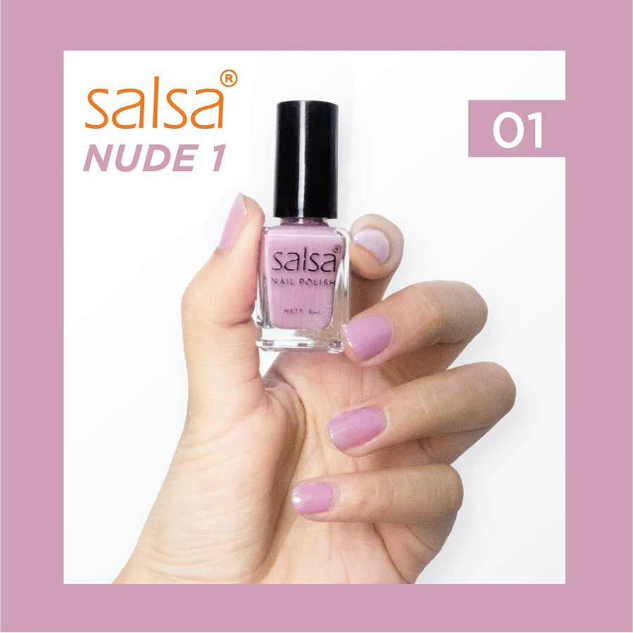 ^ KYRA ^ ECER per 1 Pcs - Kutek Salsa  - Cat Kuku Salsa Nude Series Nail Polish - 8ml