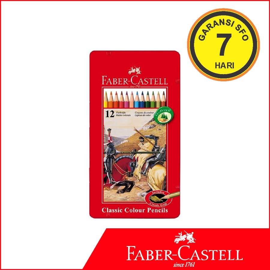

Pensil Warna Faber Castell Isi 12 Tin Case