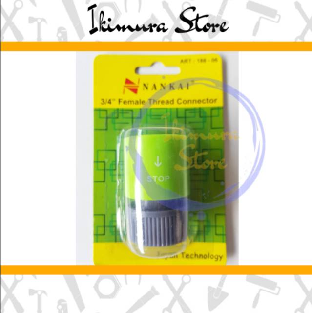 Tap Adaptor Sambungan Selang Cewek 3/4&quot; Female Thread Connector NANKAI