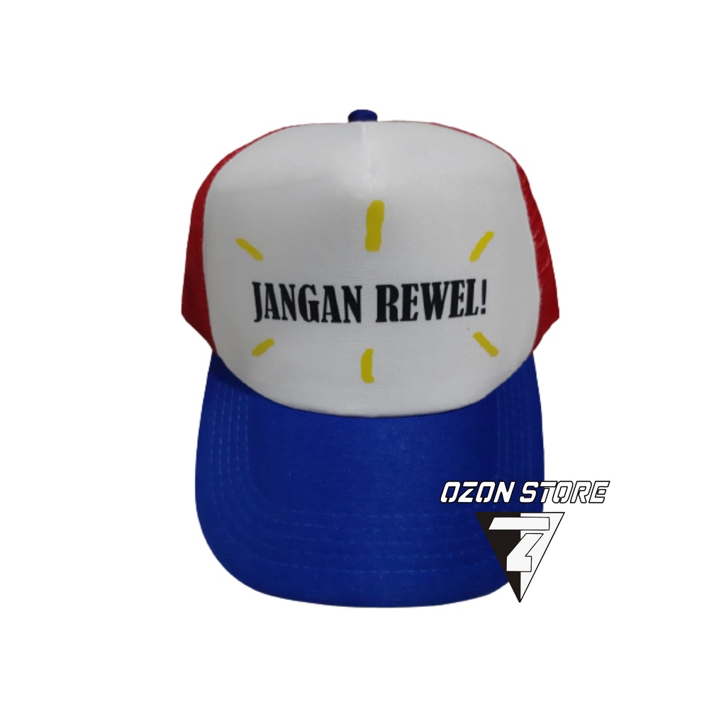 topi trucker jaring distro Jangan Rewel polos custom indonesia dewasa pria wanita