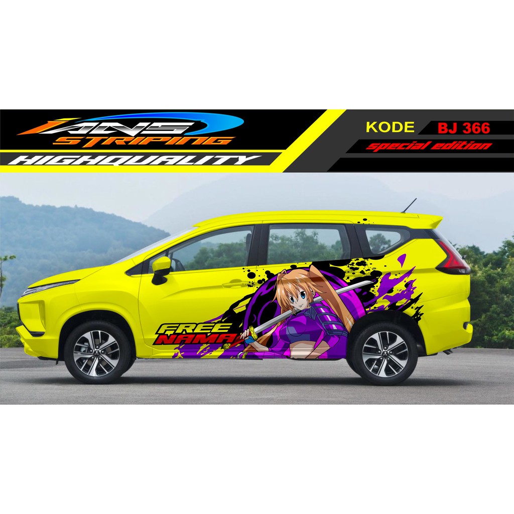 STICKER MOBIL X PANDER / DECAL STICKER MOBIL / VARIASI STIKER SAMPING MOBIL TERIOS, INNOVA, AVANZA