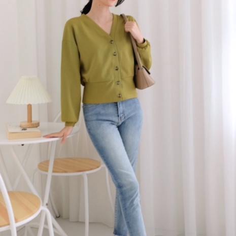 Kadaka T-0412 Blouse Dropneedle Knit Tangan Panjang