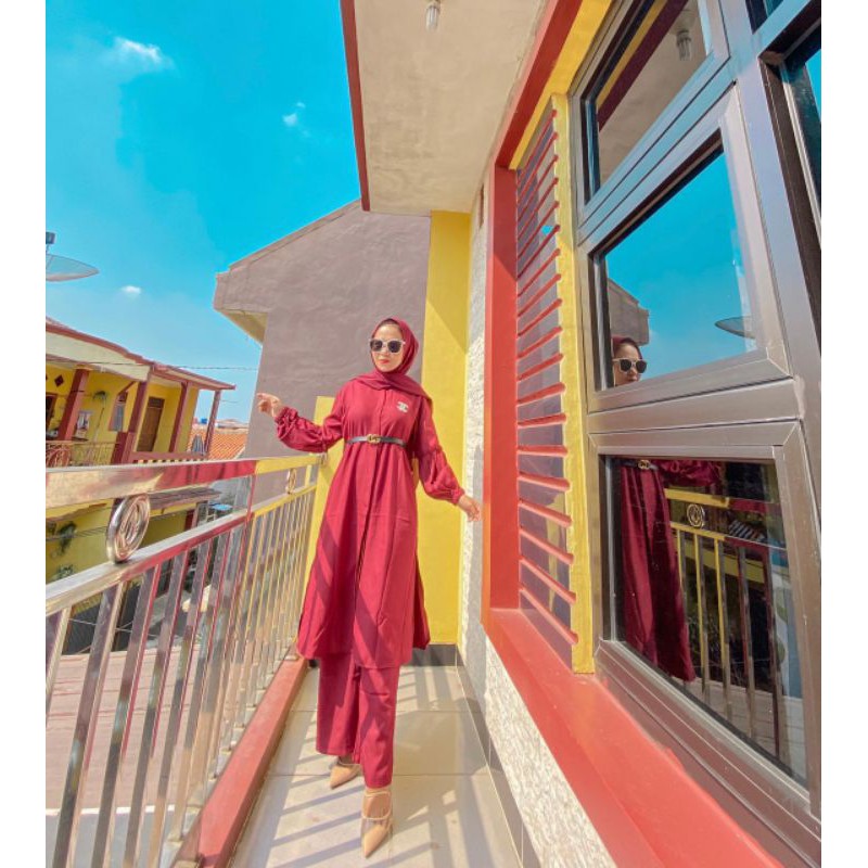 One set Tunik Syakila lengan ratu