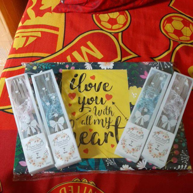 Souvenir Sendok Garpu Makan Kemas Mika Isi 25pcs