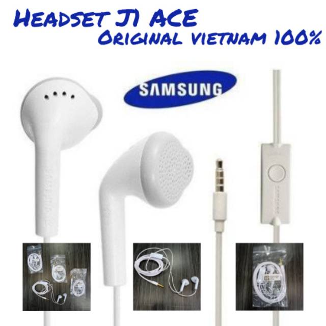 HEADSET SAMSUNG J1 ACE ORI VIETNAM 100% HANDSFREE MADE IN VIETNAM