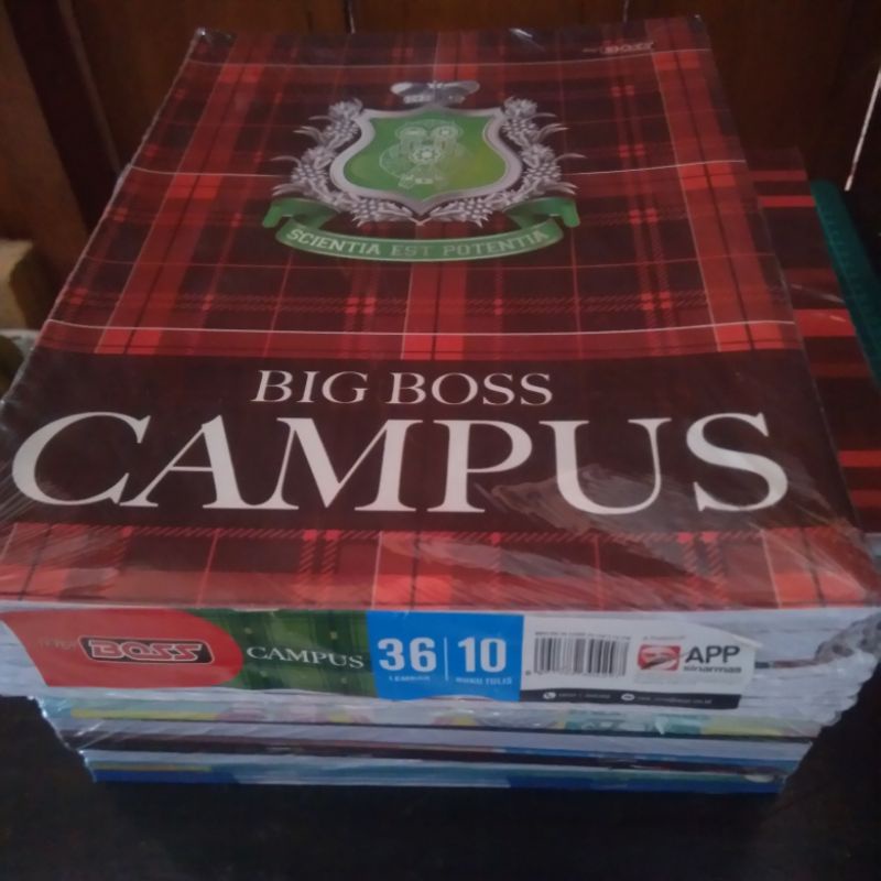 

buku tulis big boss campus 36 lembar 1 pak isi 10 buku