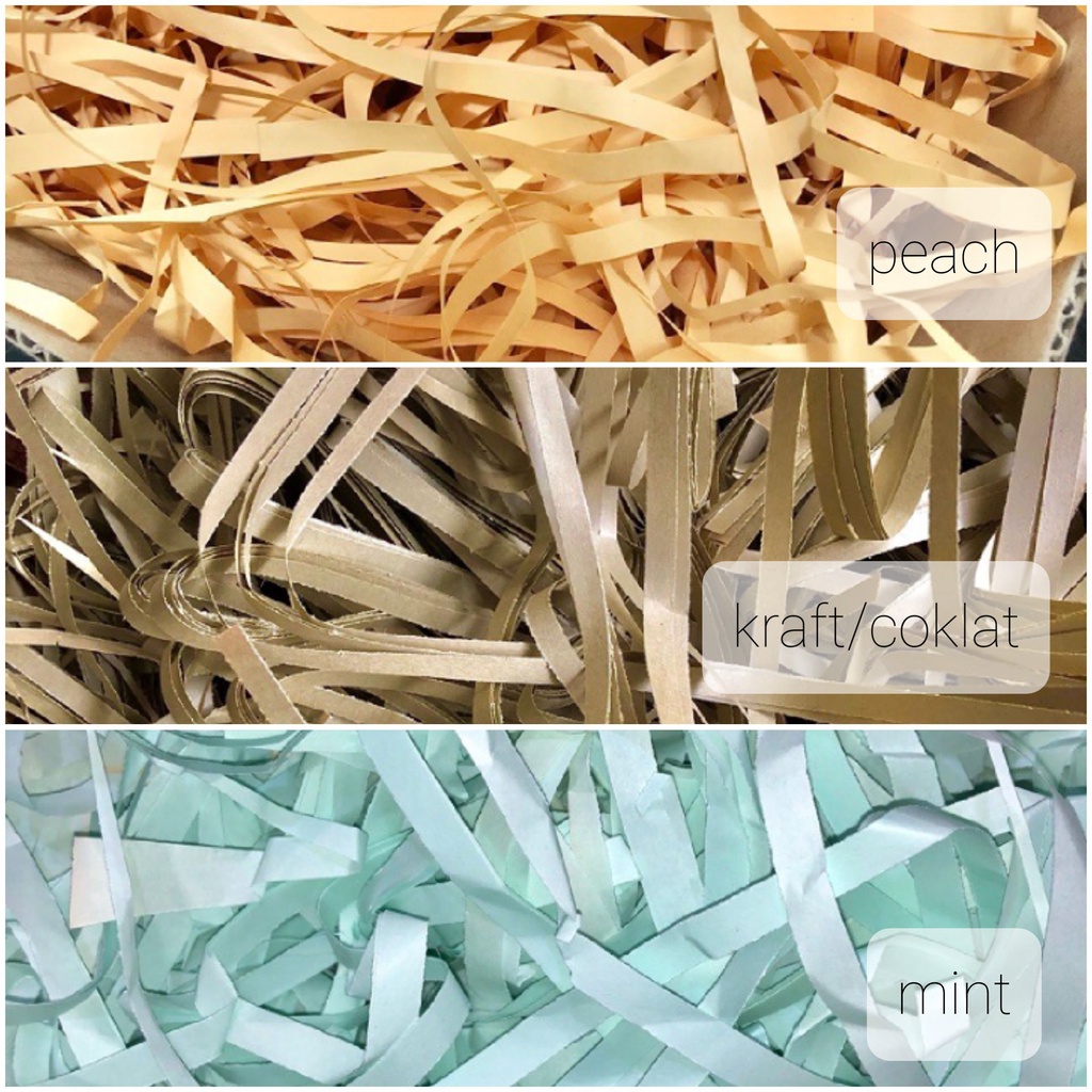 

SHREDDED PAPER / KERTAS CACAH SERUT KAWUL / ISI GIFT BOX FILLER