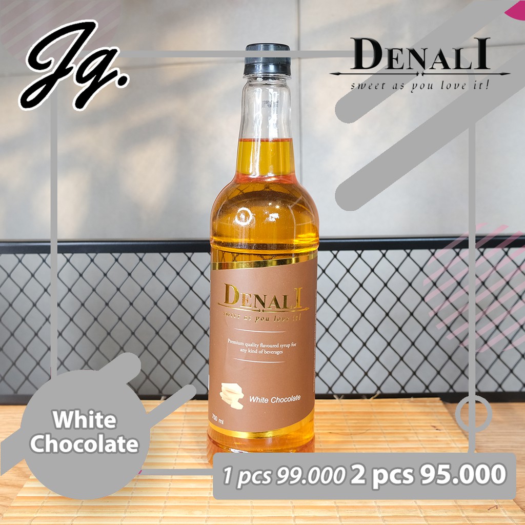 

SYRUP DENALI WHITE CHOCOLATE | SIRUP COKLAT | COCOA | COKELAT PUTIH 750 ml