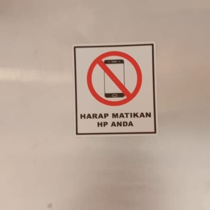 

SIGN LABEL K3 RAMBU SAFETY HARAP MATIKAN HP ANDA UK 8X9CM