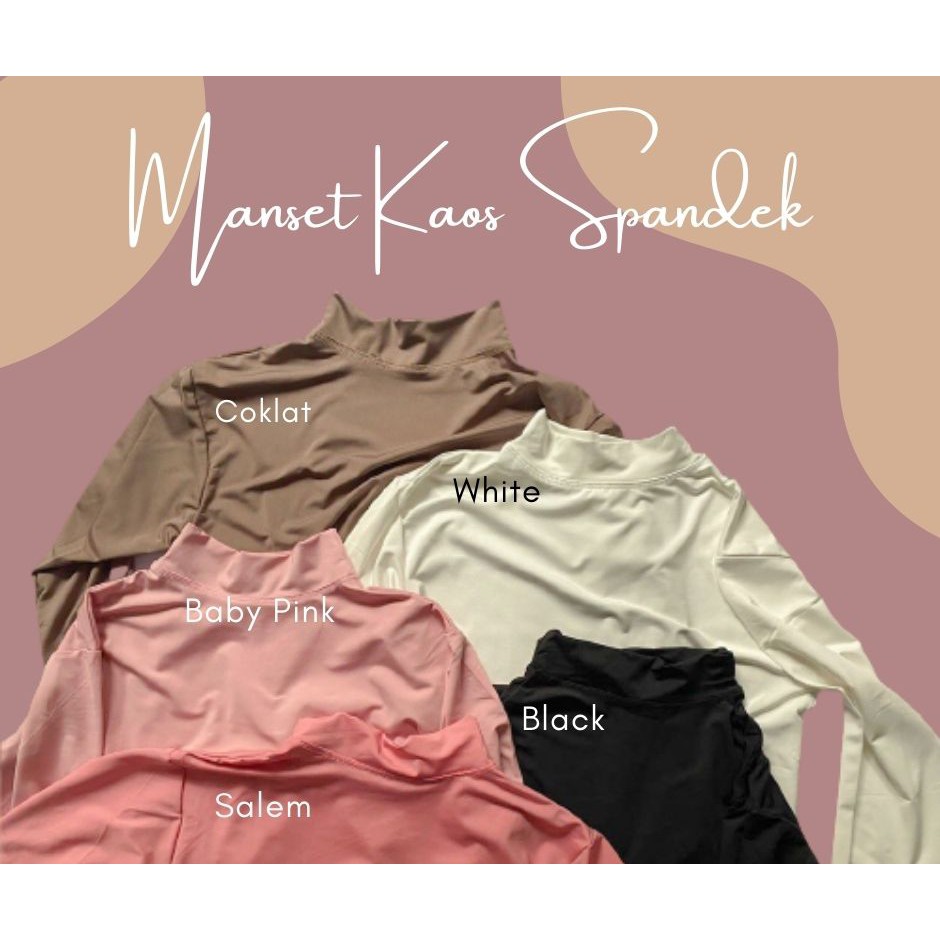 BAJU MANSET SPANDEK ALL SIZE / BAJU MANSET BAHAN SPANDEK ALL SIZE / MANSET SPANDEK / DALAMAN BAJU POLOS / MANSET SPANDEK ALL SIZE