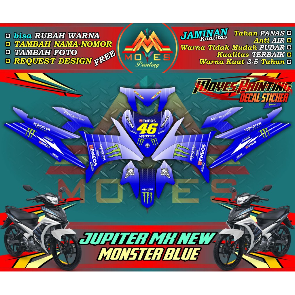 stiker jupiter mx new 135  decal mx new 135  striping mx new 135 fullblok