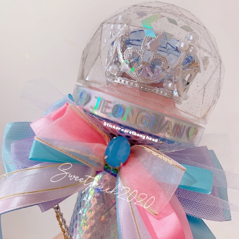 Seventeen sticker deco hologram for caratbong head