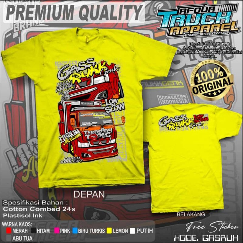 Kaos Distro Truck Lovers Rfour Gasruk Truk Mania
