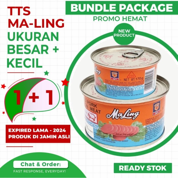 

ds20112s (Bundle) Tts Maling Pork 397 Gr + Tts Maling Pork 170 Gr (Non Halal) - Non Buble Xa20X1