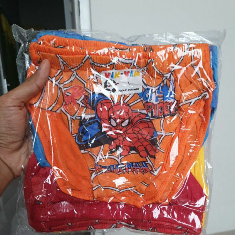 1 Pcs Celana Dalam Anak Cowok Balita / Bayi / Anak Vin-vin Size S, M, L, XL CD Anak Cowok