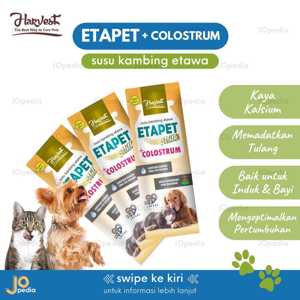 ETAPET COLOSTRUM Susu Kucing Anjing Susu Kambing Etawa Bubuk Bebas Laktosa Kitten Puppy Milk