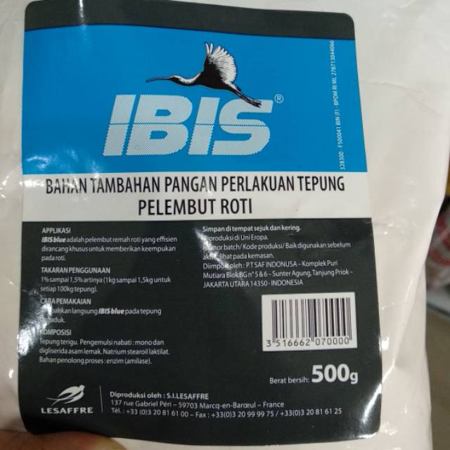 

IBIS BLUE 20 GRAM KEMASAN REPACK PELEMBUT ROTI BREAD IMPROVER