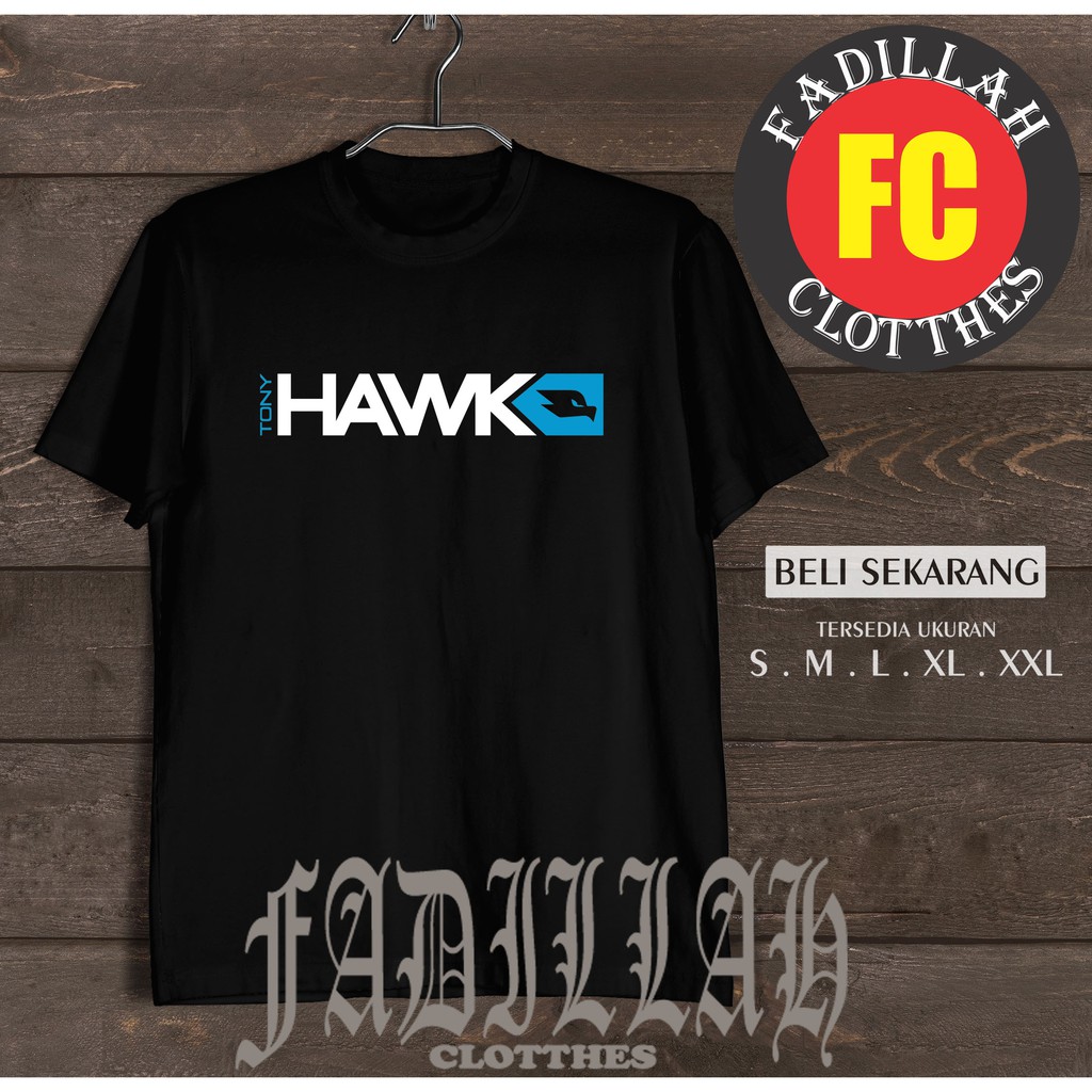 Kaos Baju Tony Hawk Logo Kaos Skateboard