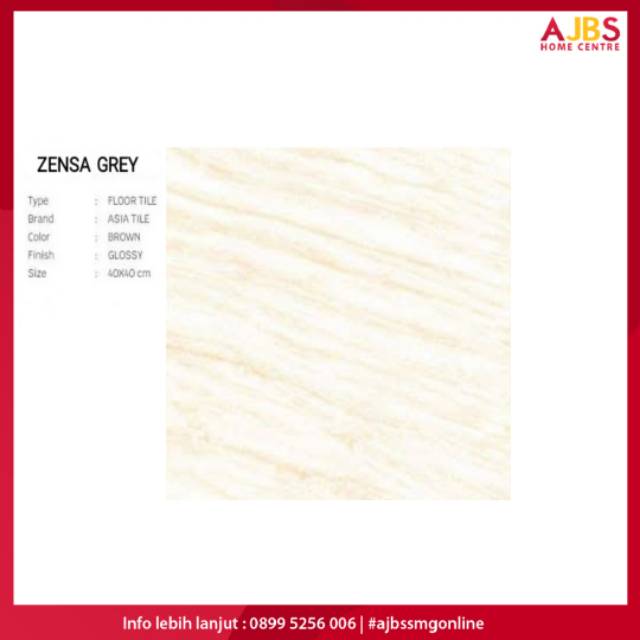  Keramik  Lantai Asia Tile Zensa Series 40x40  Isi  9 Pcs 