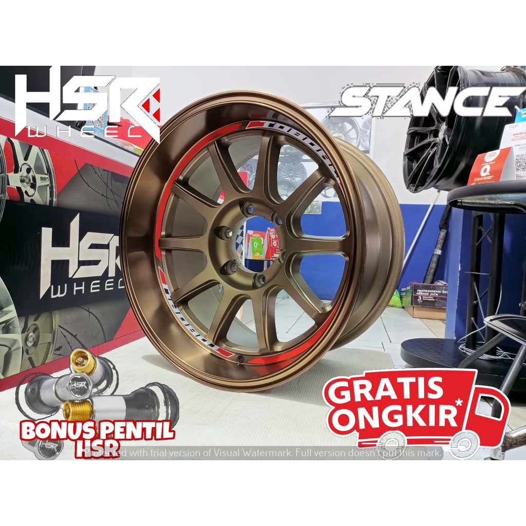 Velg Mobil Hsr Terbaru R18 TOBOALI hilux double pajero everst Hole 6x139,7 Hsr Ring18