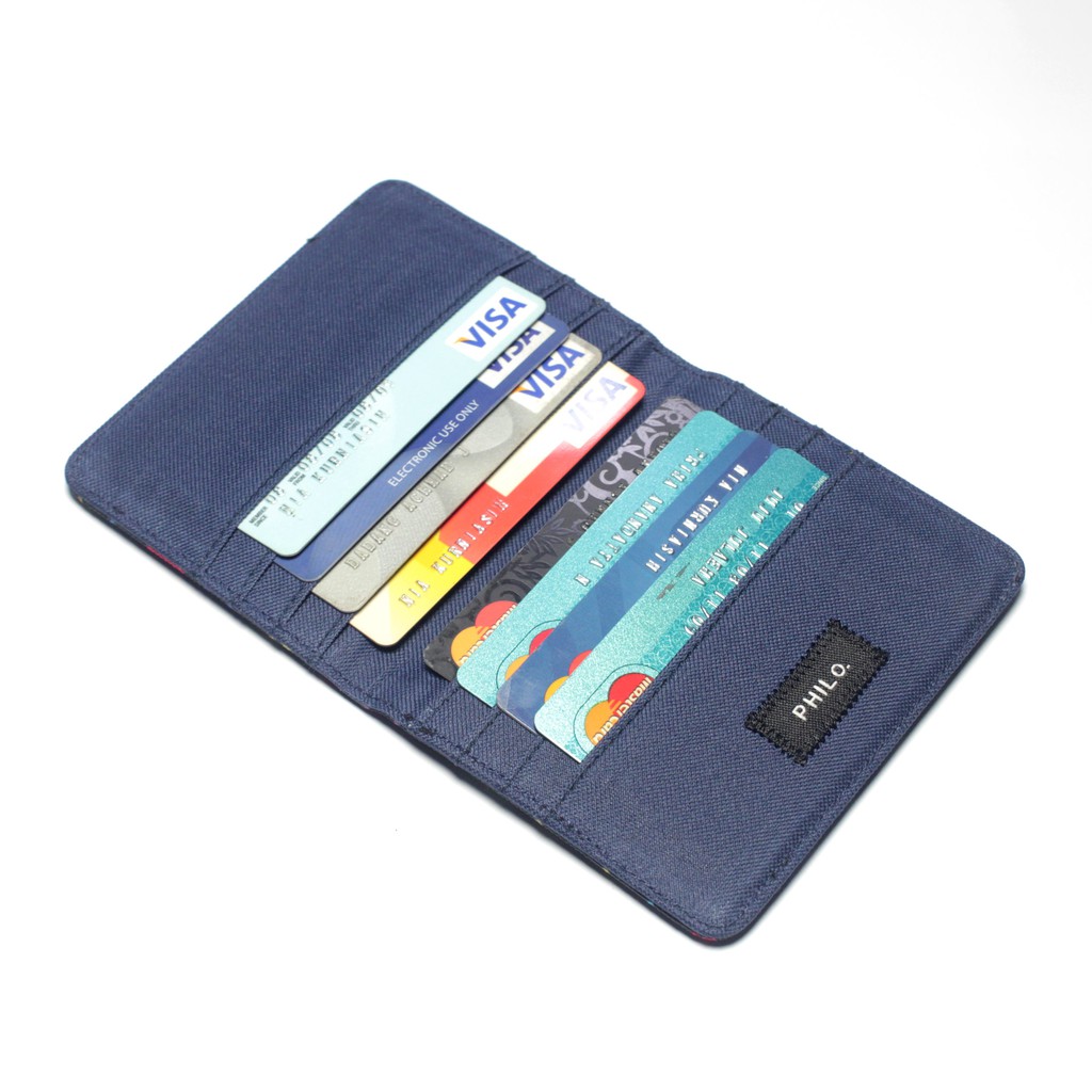 dompet kartu kain simpel model lipat 8 slot kartu card wallet PHWL958