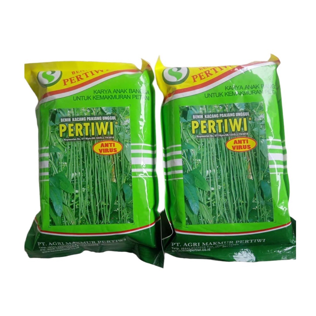 Benih Bibit KACANG PANJANG PERTIWI 500 Gr Anti Virus 100% Original