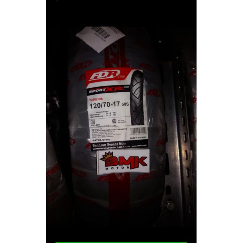 FDR SPORT XR EVO 120/70-17 TUBELESS