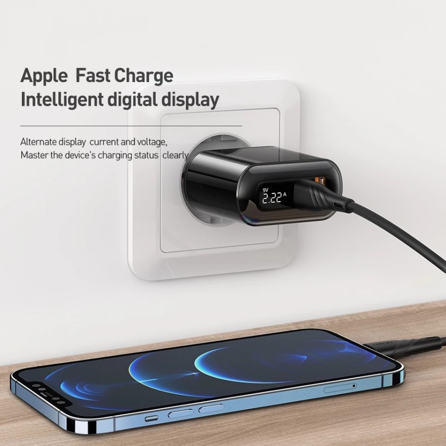 Mcdodo Charger Adapter 20W Dual Output USB TYPE C for iPhone