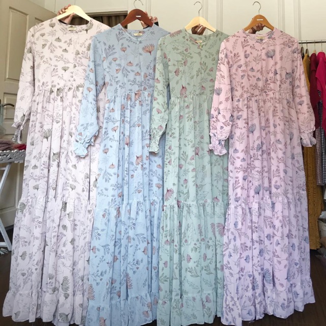 Gamis ceruty babydoll printing