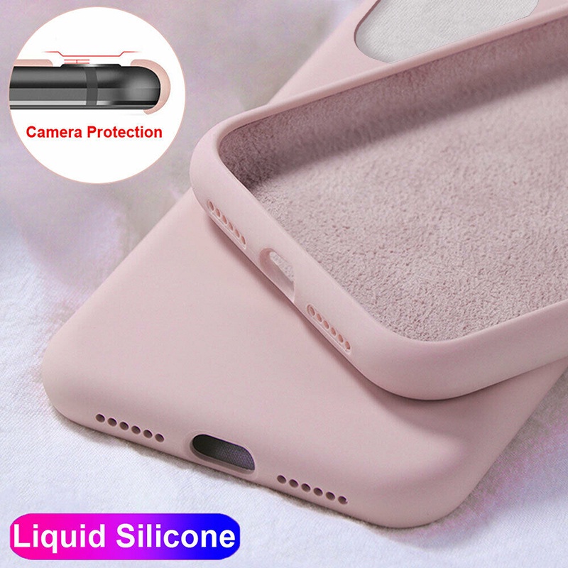 Soft Case Silikon Kualitas Tinggi Cover Iphone 11 12 13 Pro Max X Xs Xr 7 8 Plus