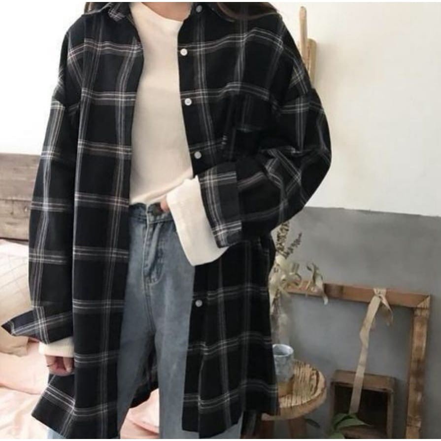 CASHA  - ZEC OOTD Wanita Kemeja MAIMAI / Kemeja Chelsea / Kemeja Outer Wanita / Kemeja Casual / Keme