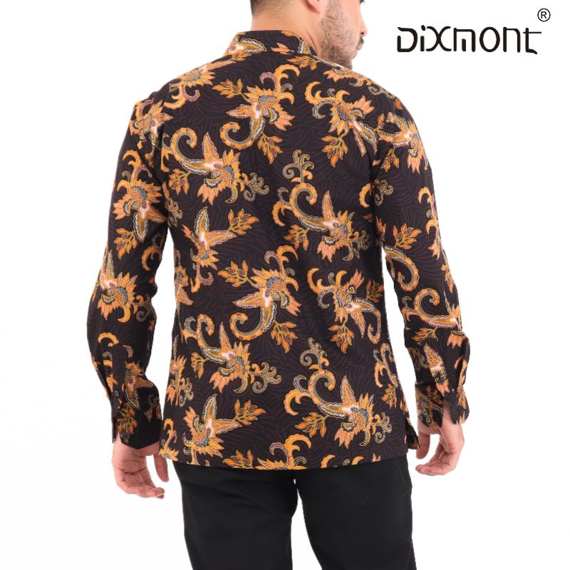 Dixmont Kemeja Pria Batik Panjang Hem BL01121