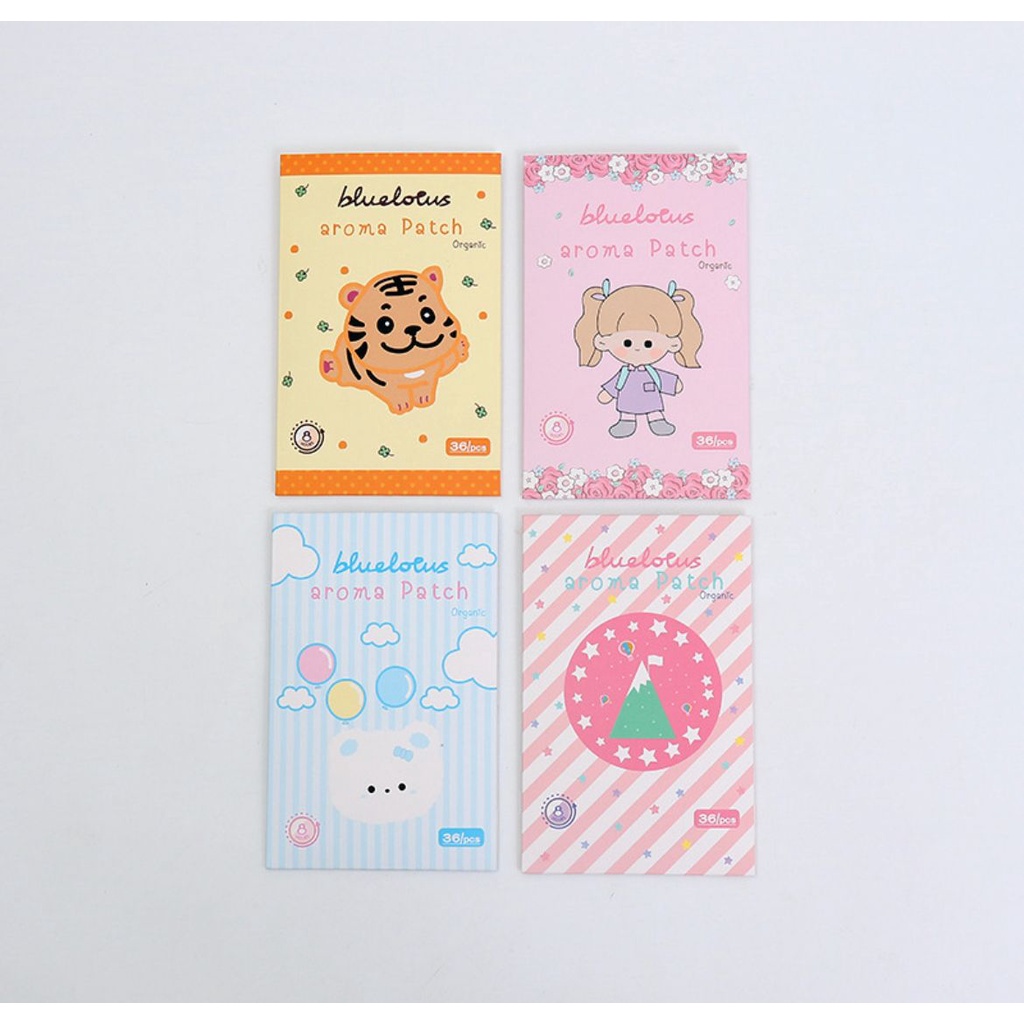 Aroma Patch 36 pcs Stiker patch Wangi Lavender Rose Strawberry Lemon