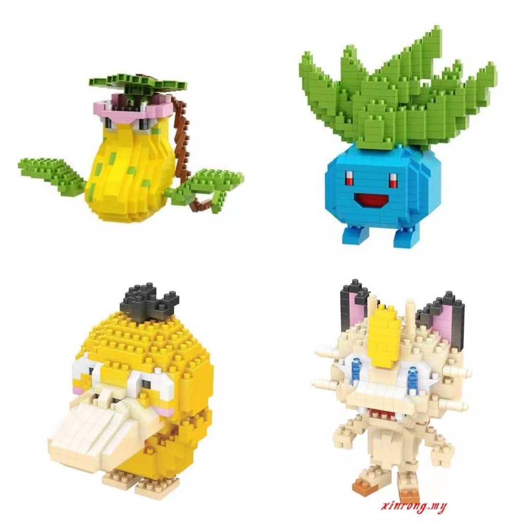 Mainan Lego Blok Nano Diamond Seri Pokemon Pikachu 28 Desain Untuk Anak