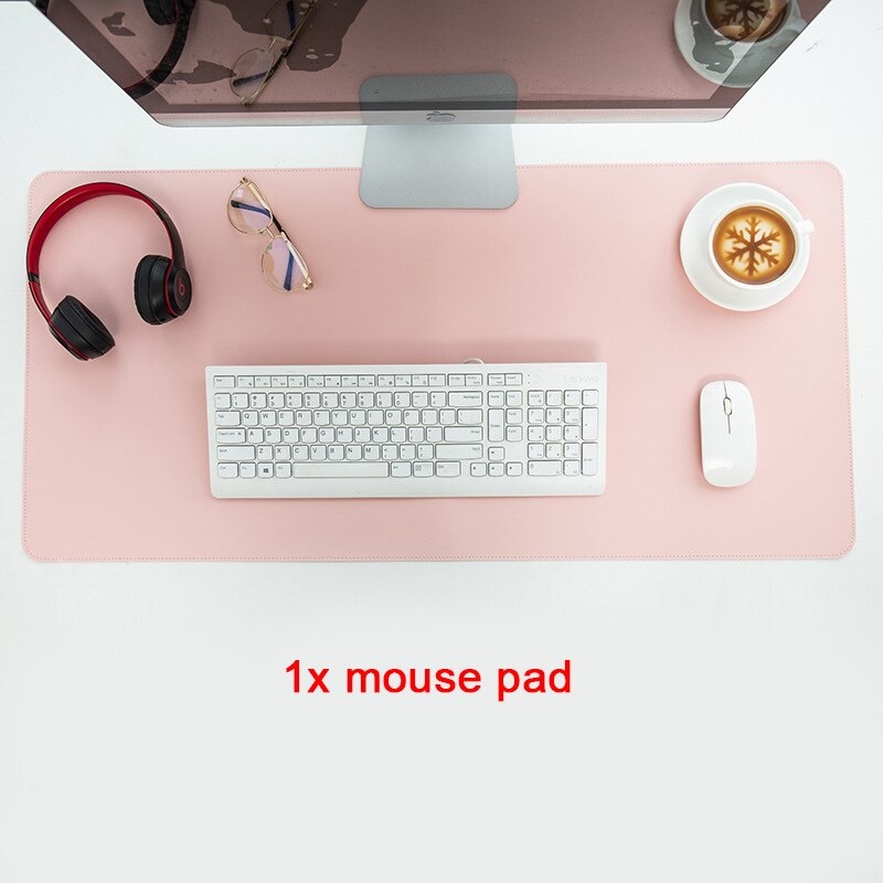 Deskmat Mouse pad Big Size XL/XXL / Mousepad Jumbo Besar bahan Kulit Waterproof Image 7