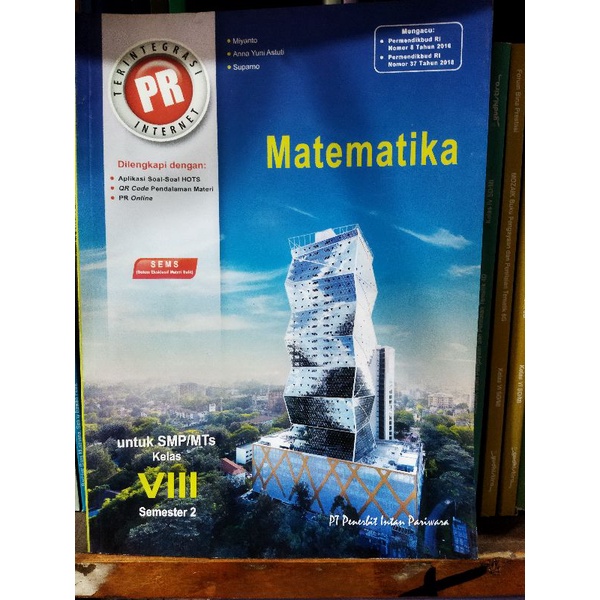 

Buku PR Matematika kelas VIII SMP semester 2 Revisi Intan pariwara