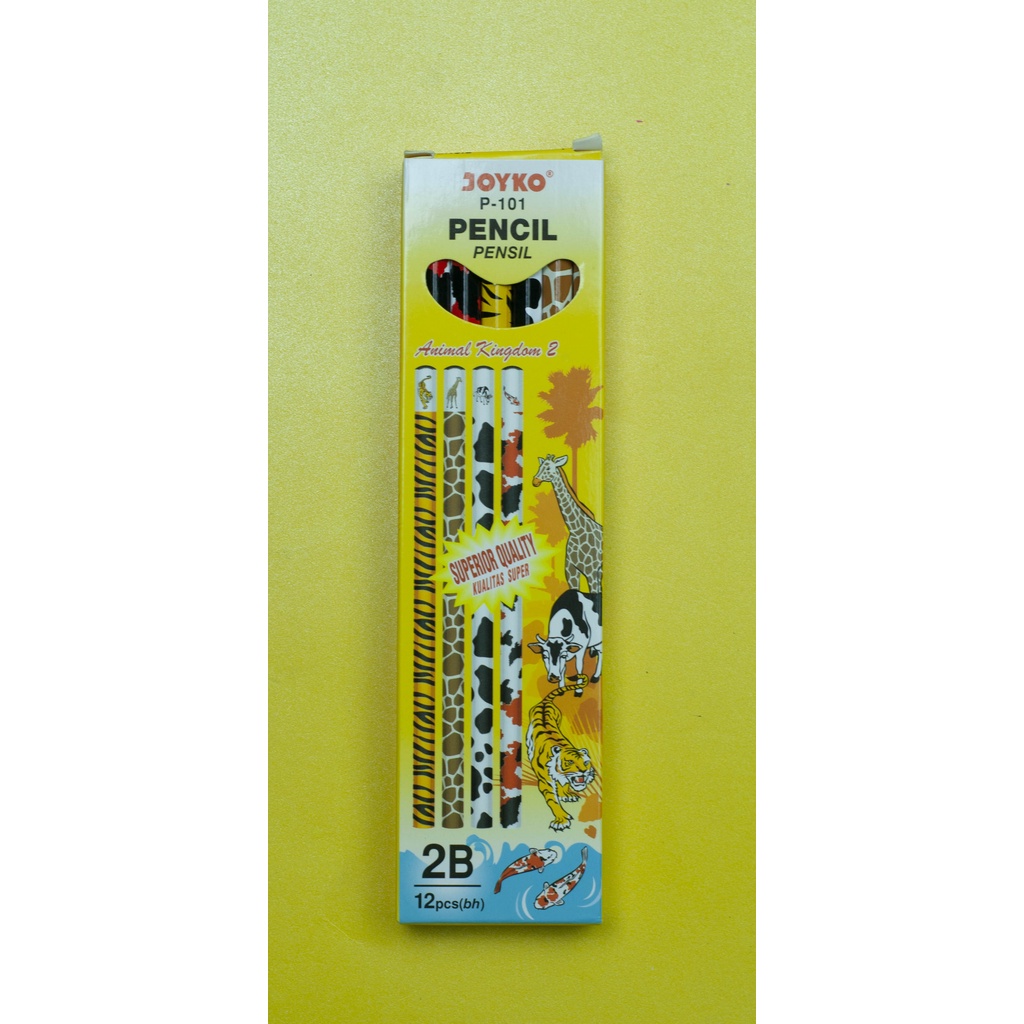 

PENSIL KAYU JOYKO P - 101 2B ( 1 BOX = 12 PCS )