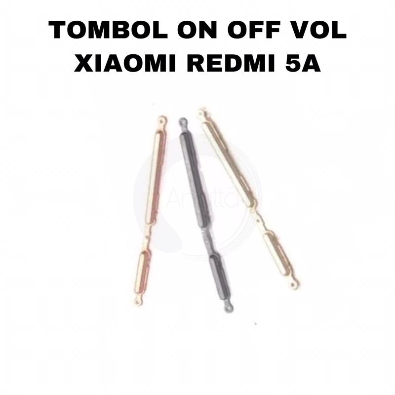 Tombol Luar On Off + Volume Xiaomi Redmi 5A - Button Keypad